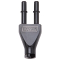 Picture of 3/8" EFI SAE Q.D. Female To 3/8" EFI SAE Q.D. Male Dual Y Block w/ Black Finish