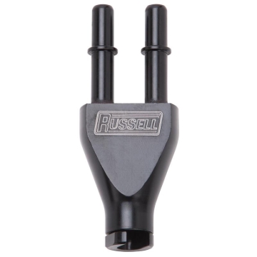 Picture of 3/8" EFI SAE Q.D. Female To 3/8" EFI SAE Q.D. Male Dual Y Block w/ Black Finish