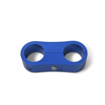 Picture of 12AN Aluminum Hose Separator For Two 12AN Size Tubing With Blue Finish - Pair