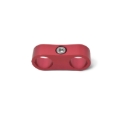Picture of 12AN Aluminum Hose Separator For Two 12AN Size Tubing With Red Finish - Pair