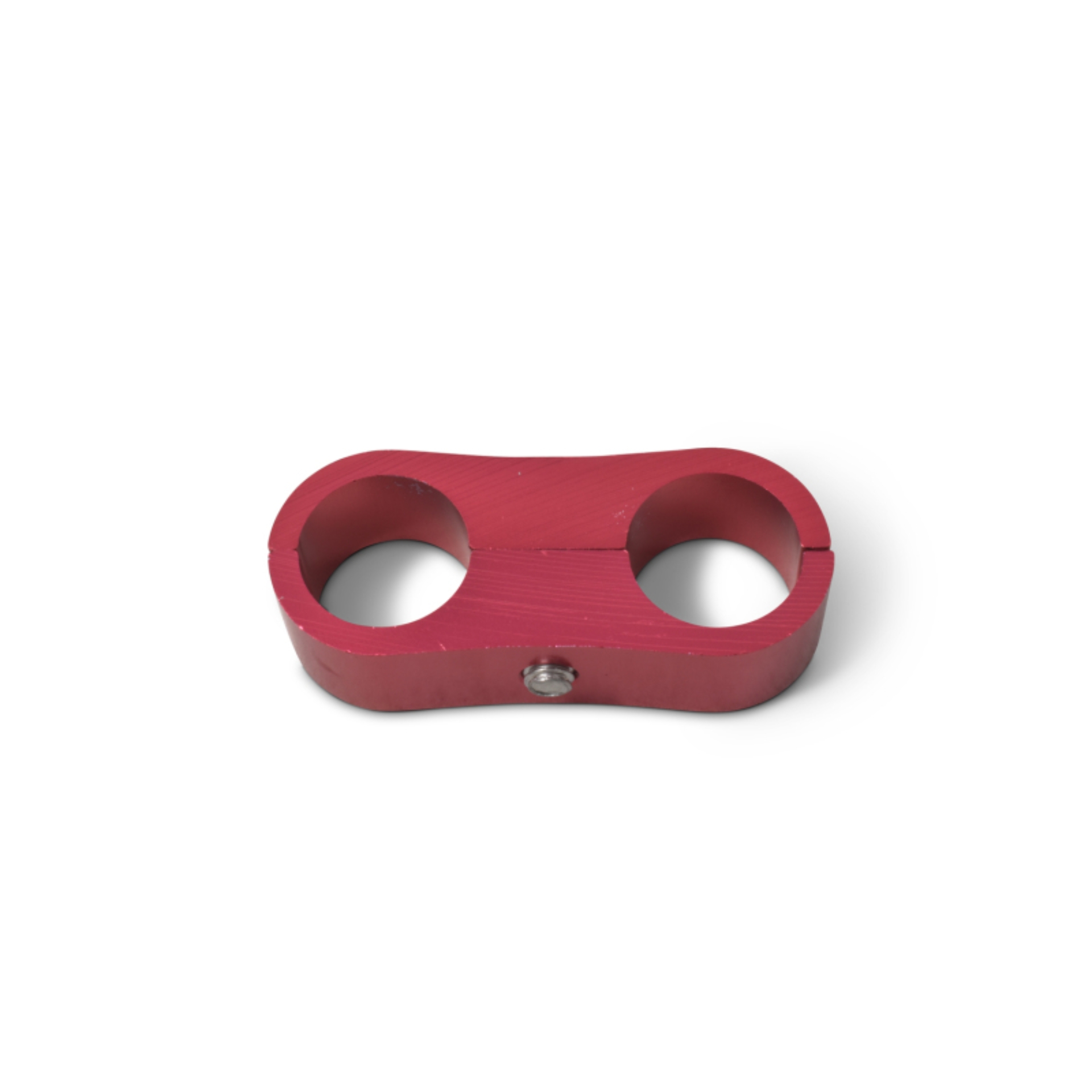 Picture of 6AN Aluminum Hose Separator For Two 6AN Size Tubing With Red Finish - Pair