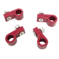 Picture of 6AN Aluminum Line Clamp For 6AN Size Tubing With Red Finish - 4 Pack