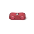 Picture of 6AN Aluminum Hose Separator For Two 6AN Size Tubing With Red Finish - Pair