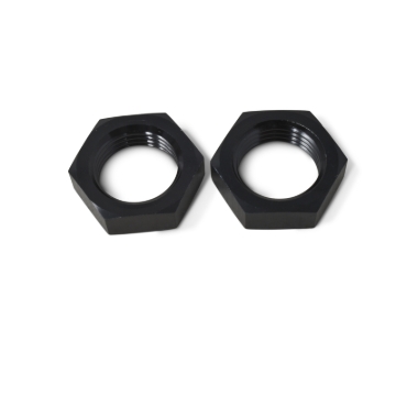 Picture of 8AN 90 degree Flare To 1/4" NPT Adapter Fitting With Black Finish