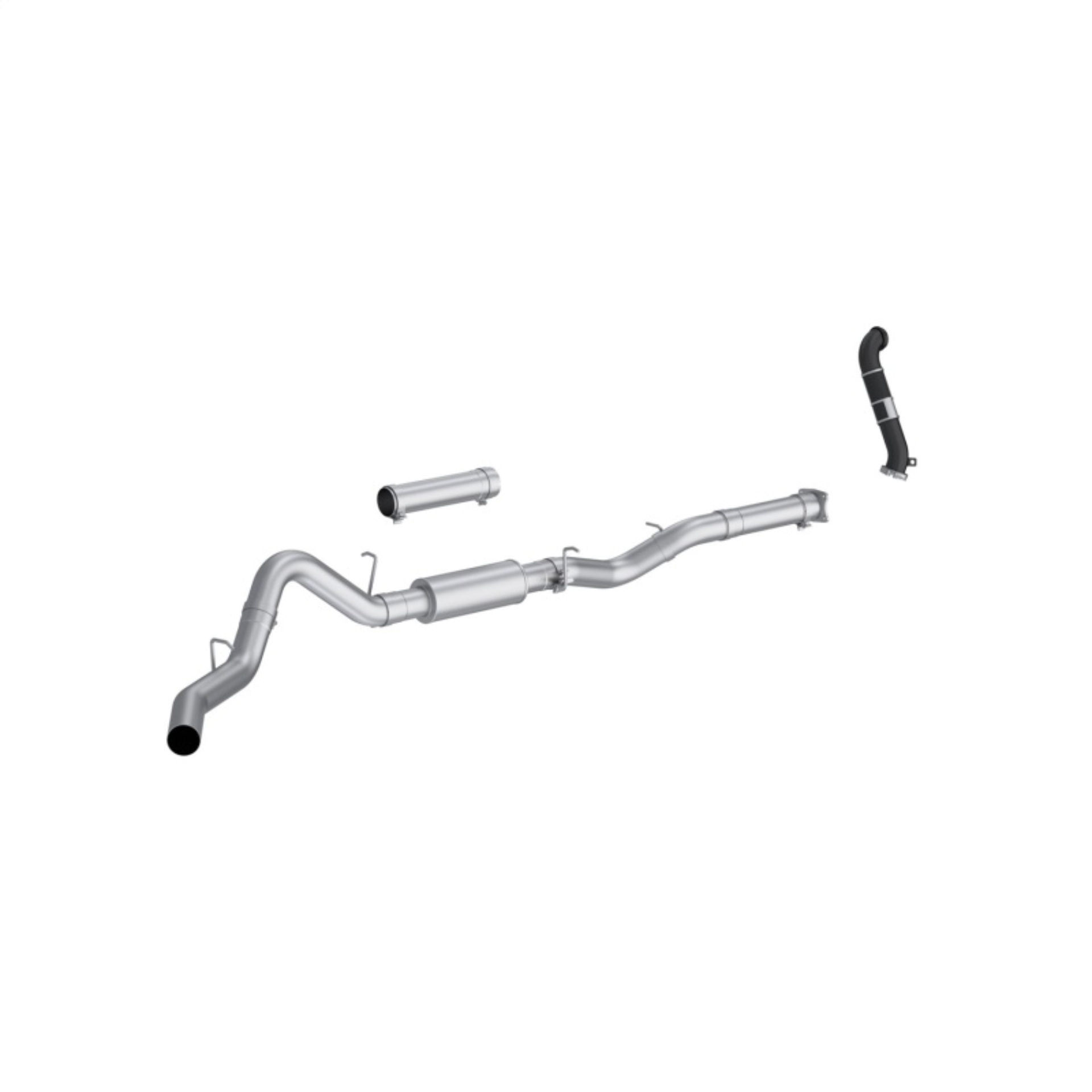 Picture of MBRP 2005 Chevy Silverado / GMC Sierra 2500/3500HD 4in OD CatBack Single Side Exit w/ Downpipe - AL