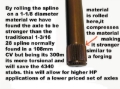 Picture of DSS Pontiac 2004-2006 GTO 1000HP Axle -with 300m 1-1/8in torsional center bars -Left RA5200X3