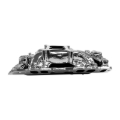 Picture of RPM Air-Gap Intake Manifold for Big-Block Chevy Oval Port, Chrome Plasma Finish