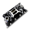Picture of Edelbrock Perf EPS Manifold for Small-Block Chevy Vortec, Black Plasma Finish