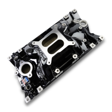 Picture of Edelbrock Perf EPS Manifold for Small-Block Chevy Vortec, Black Plasma Finish