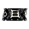 Picture of Edelbrock RPM Air-Gap Manifold for Small-Block Chevy Vortec, Black Plasma Finish