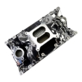 Picture of Edelbrock RPM Air-Gap Manifold for Small-Block Chevy Vortec, Chrome Plasma