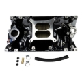 Picture of Edelbrock RPM Air-Gap Manifold for Small-Block Chevy Vortec, Black Plasma Finish