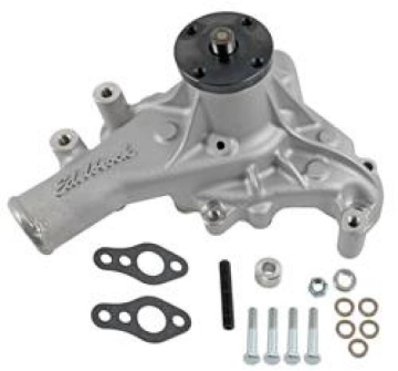 Picture of Water Pump for Small-Block Chevy in Satin Finish (Long)