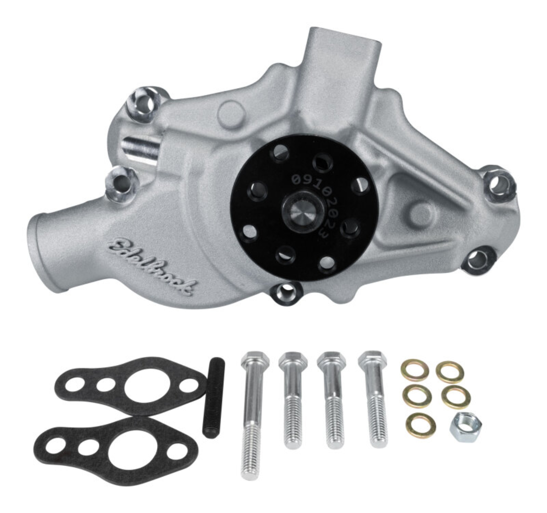 Picture of Water Pump for Small-Block 1971-82 Corvettes in Satin Finish (Short)