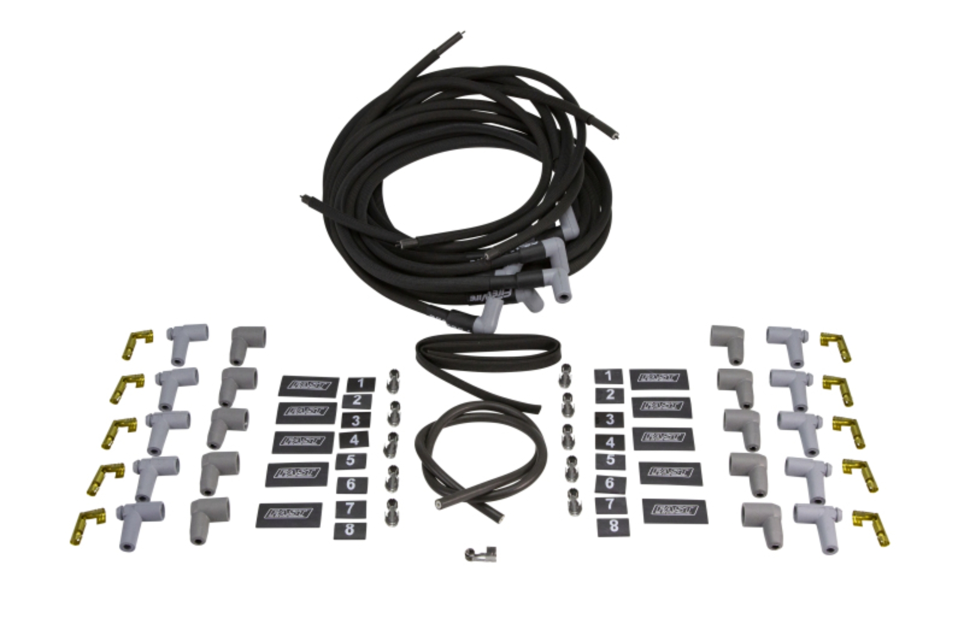 Picture of Wire Set, FireWire w/ Sleeve, 8 Cyl., 90 Degree Plug, Universal