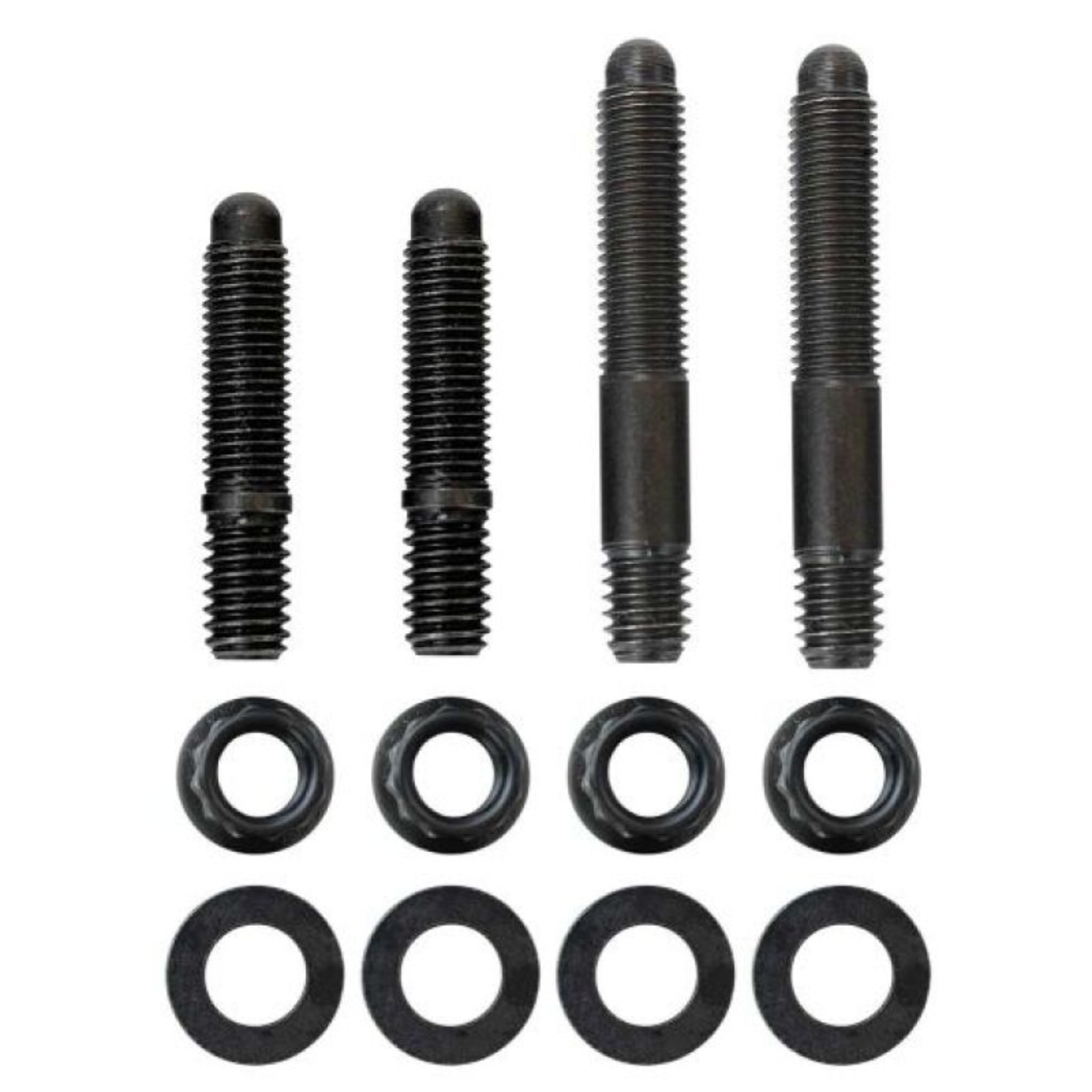 Picture of Moroso 2PC 5/16in-24 x 1.625in & 2 PC 5/16in-24 X 2.0in Long 12-Point Nuts Carb Stud Kit w/Bracket