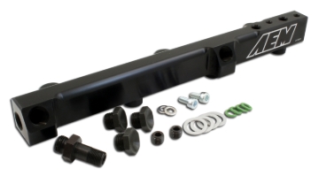 Picture of AEM 90-93 Accord DX/LX/SE/EX & 92-01 Prelude S/Si/Si VTEC Black Fuel Rail