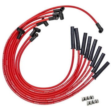 Picture of Moroso GM BBC 366-454 HEI-Style w/Coil In Cap Ultra 40 8.5mm Multi-Angle Spark Plug Wire Set - Red