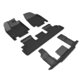 Picture of 3D MAXpider 22-26 Infiniti QX60 6-Seat R1/R2/R3 Kagu Floormats - Black