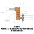 Picture of Gen-Y Phantom-X 2.5in Solid Shank 7.5in Drop 1.6K TW 16K Hitch w/GH-052 (No Flat Towing)