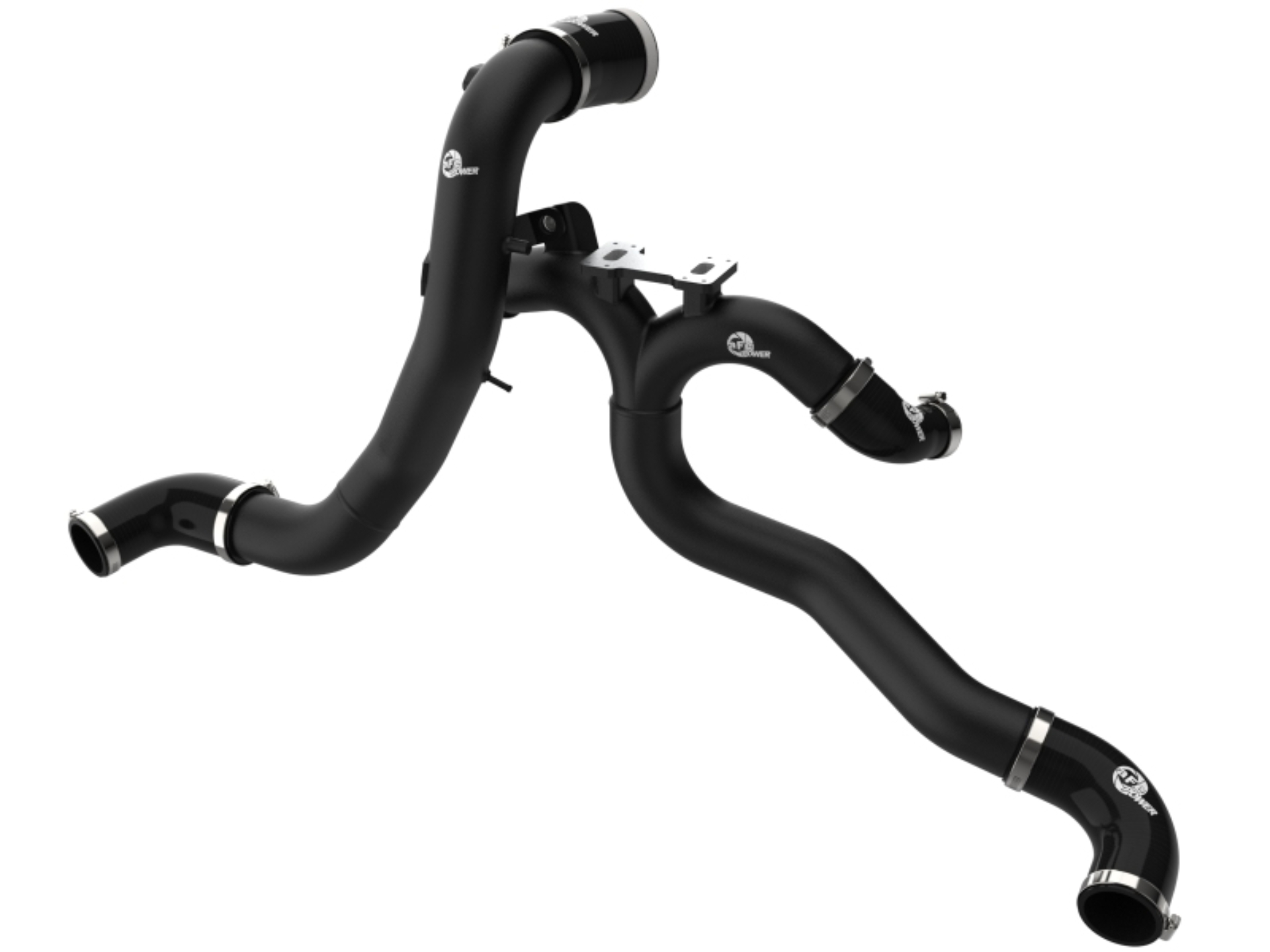 Picture of aFe 19-26 Genesis G70 V6 3.3L (tt) BladeRunner Aluminum Hot/Cold Charge Pipe Kit - Red