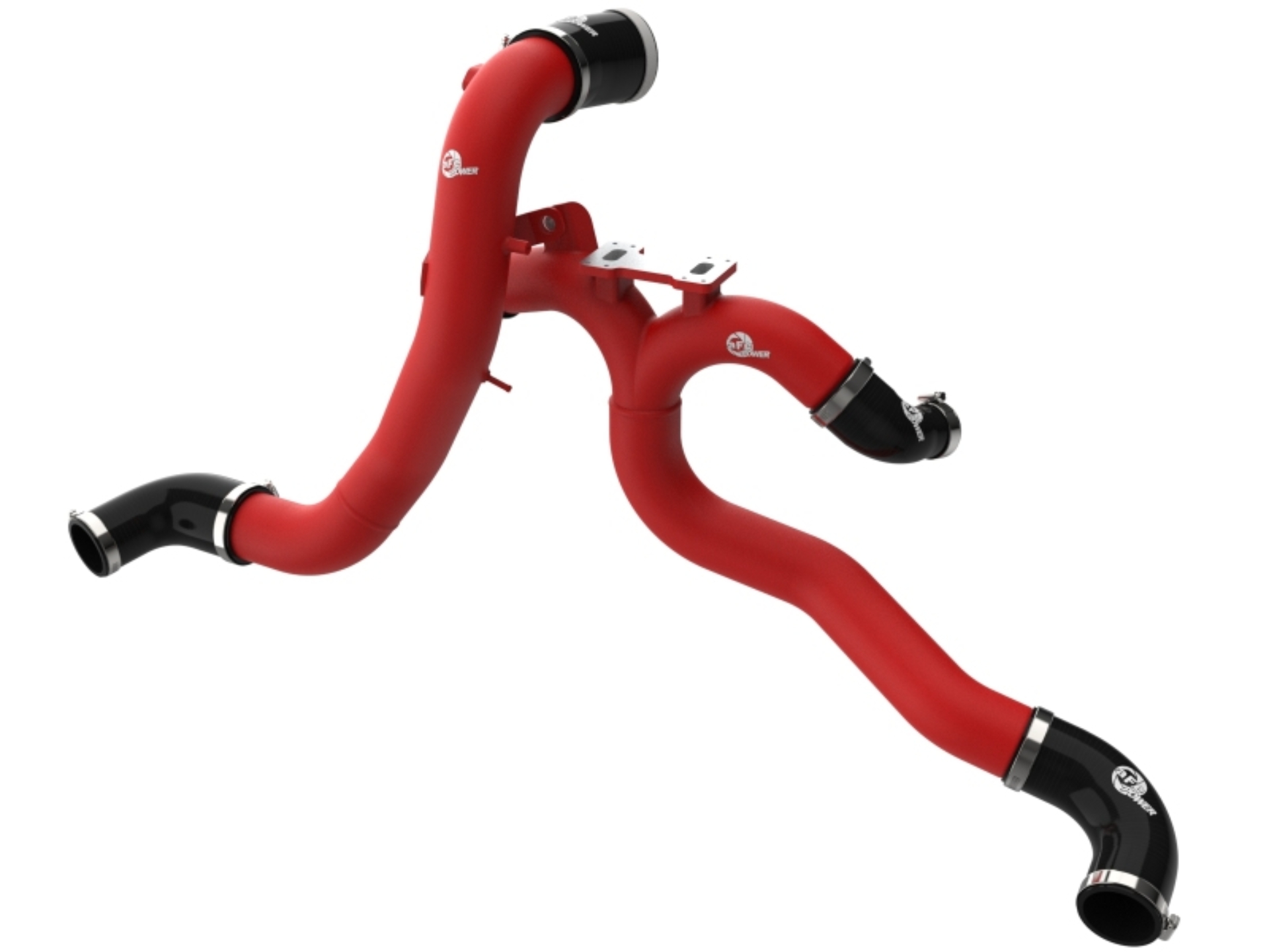 Picture of aFe 19-26 Genesis G70 V6 3.3L (tt) BladeRunner Aluminum Hot/Cold Charge Pipe Kit - Black