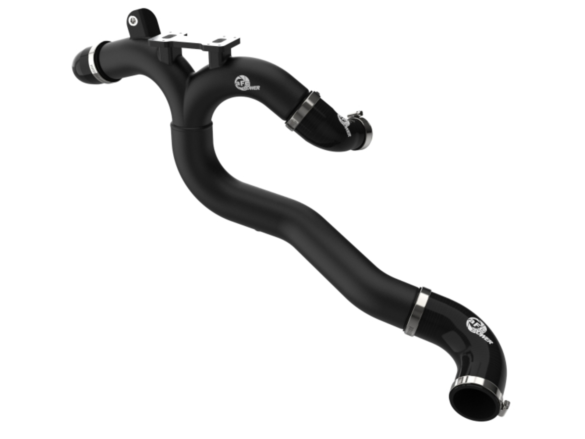 Picture of aFe 19-26 Genesis G70 V6 3.3L (tt) BladeRunner Aluminum Hot Charge Pipe - Black