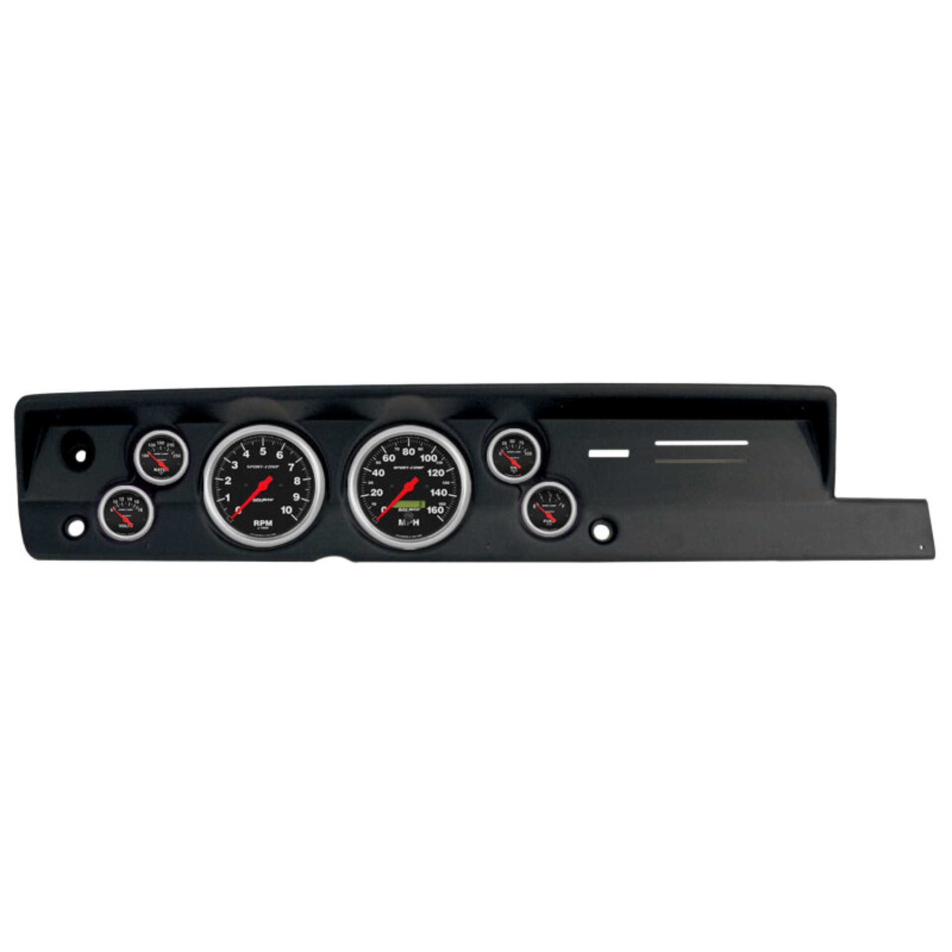 Picture of Autometer 67-69 Plymouth Cuda w/ Heat Direct Fit 6 Gauge Dash Kit (5in x2 & 2 1/16in x4)