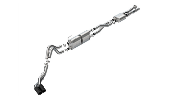 Picture of Borla 20-26 Ford F250/F350 SD 7.3L V8 CC SB (160in WB) (SRW) S-Type Cat-Back Exhaust - Brawler Black