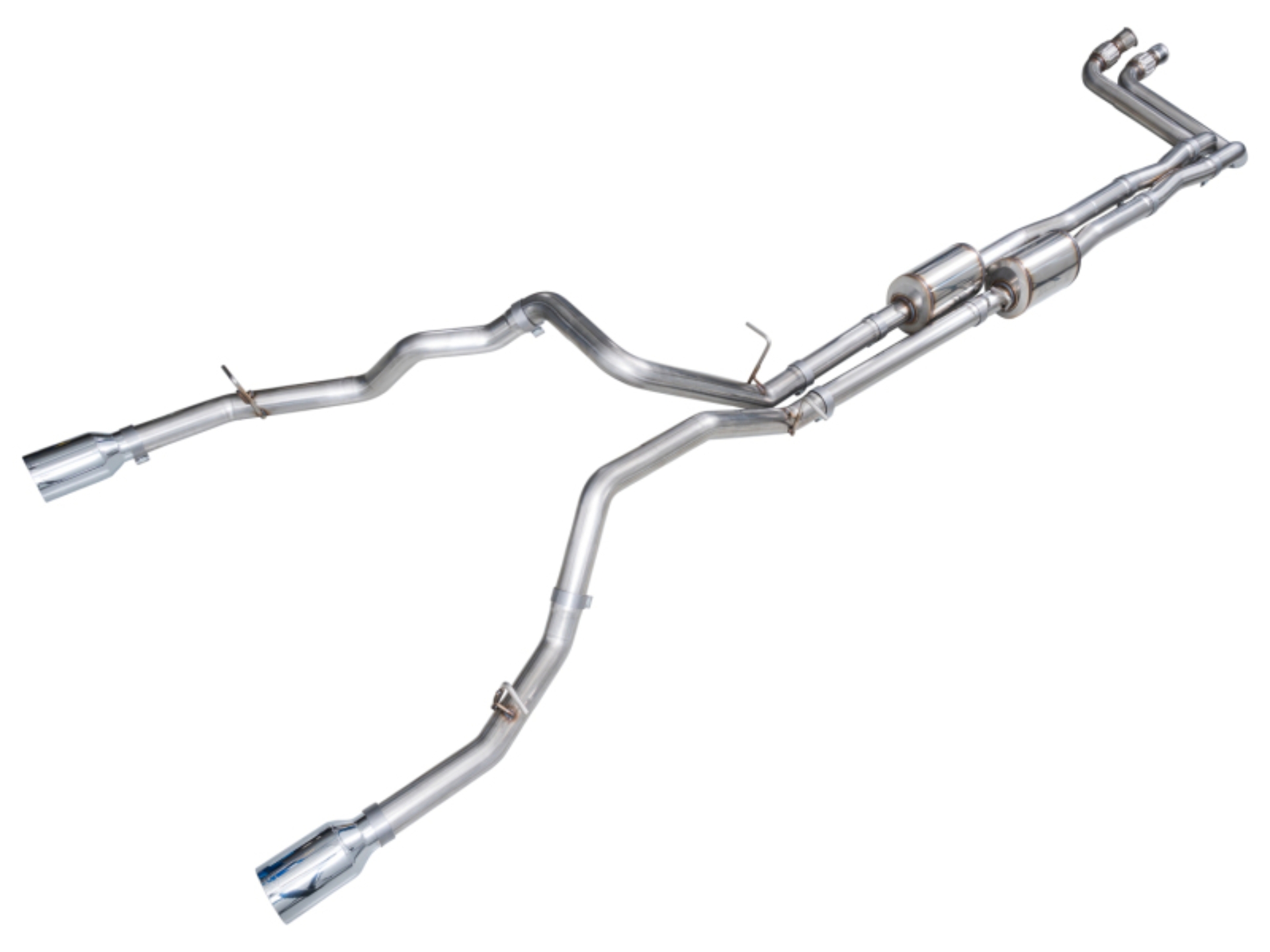 Picture of AWE Tuning 2025+ RAM 1500 3.0TT Rebel 0FG Cat-Back Exhaust w/ Chrome Silver Tips