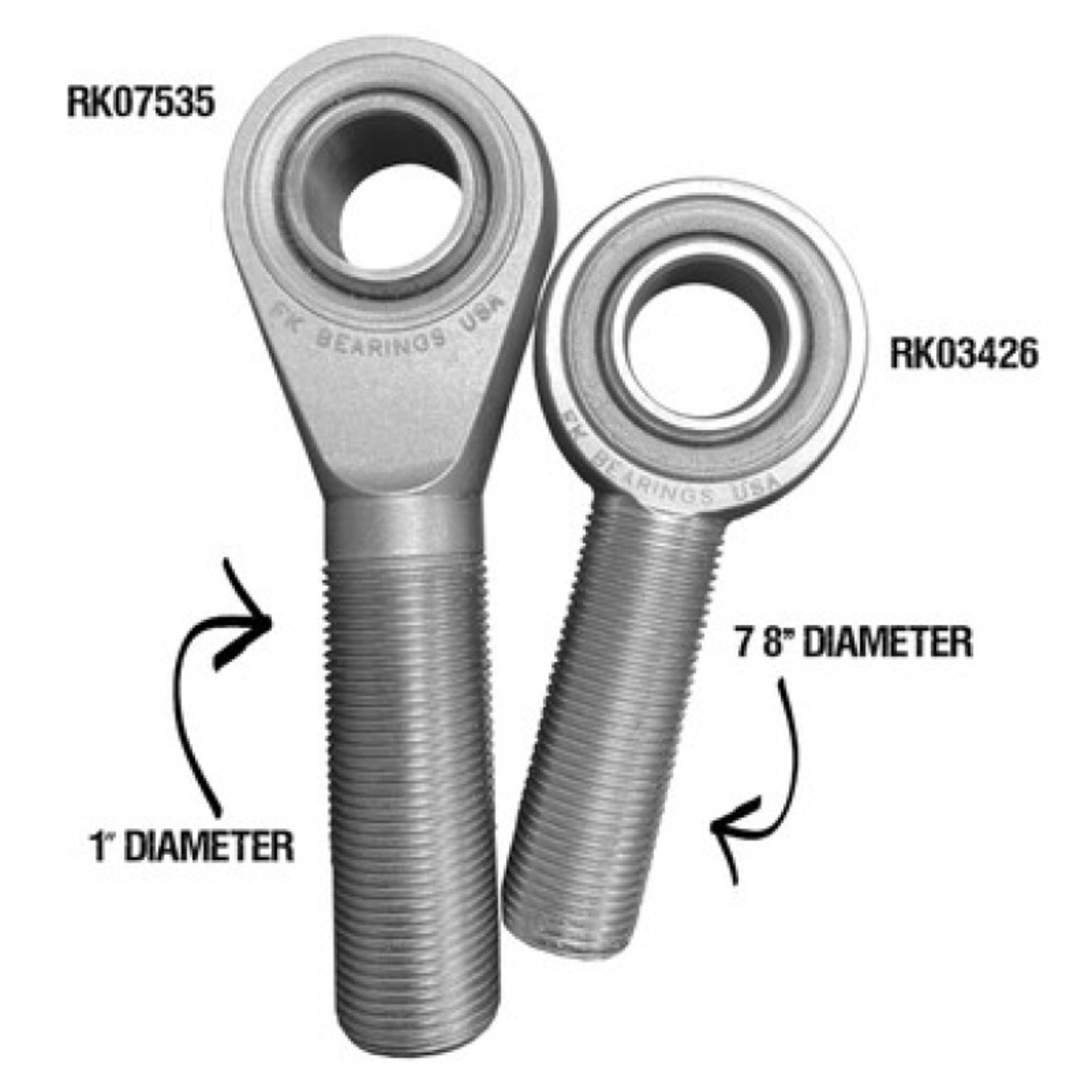 Picture of Rock Krawler TJ/LJ Applications Rod End 7/8 Custom Track Bars - Rear Upper