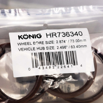 Picture of Konig Hub Ring Set (4pcs) - 73.1mm O.D. / 63.4mm I.D.