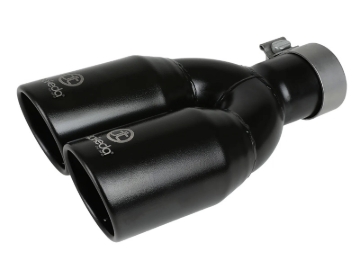 Picture of aFe Takeda 304 Stainless Steel Clamp-on Exhaust Tip Black 2-1/2ininlet x 3-1/2in Outlet X 12in L