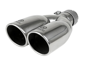 Picture of aFe Takeda 304 Stainless Steel Clamp-on Exhaust Tip Polished 2-1/2ininlet x 3-1/2in Outlet X 12in L