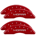 Picture of MGP 19-25 Ram 3500 4 Caliper Covers Engraved Front & Rear - Red w/ MOPAR