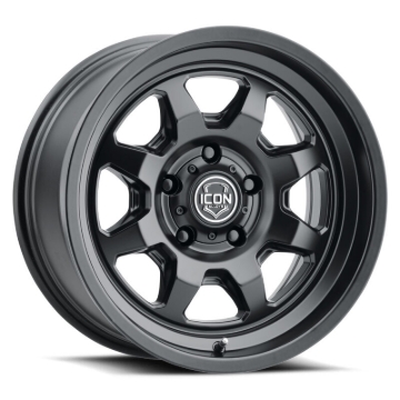 Picture of ICON Nuevo 17x8.5 / 5x150 / 25mm Offset / 5.75in BS Satin Black Wheel
