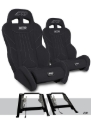 Picture of PRP Seats Can-Am Maverick X3/R XCR Suspension Seats Mount & Slider Kit (Pair) - Black