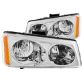 Picture of ANZO 2003-2006 Chevrolet Silverado 1500 Crystal Headlights Chrome