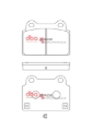 Picture of DBA 08-16 Mitsubishi Lancer Evolution Rear RP Performance Brake Pads