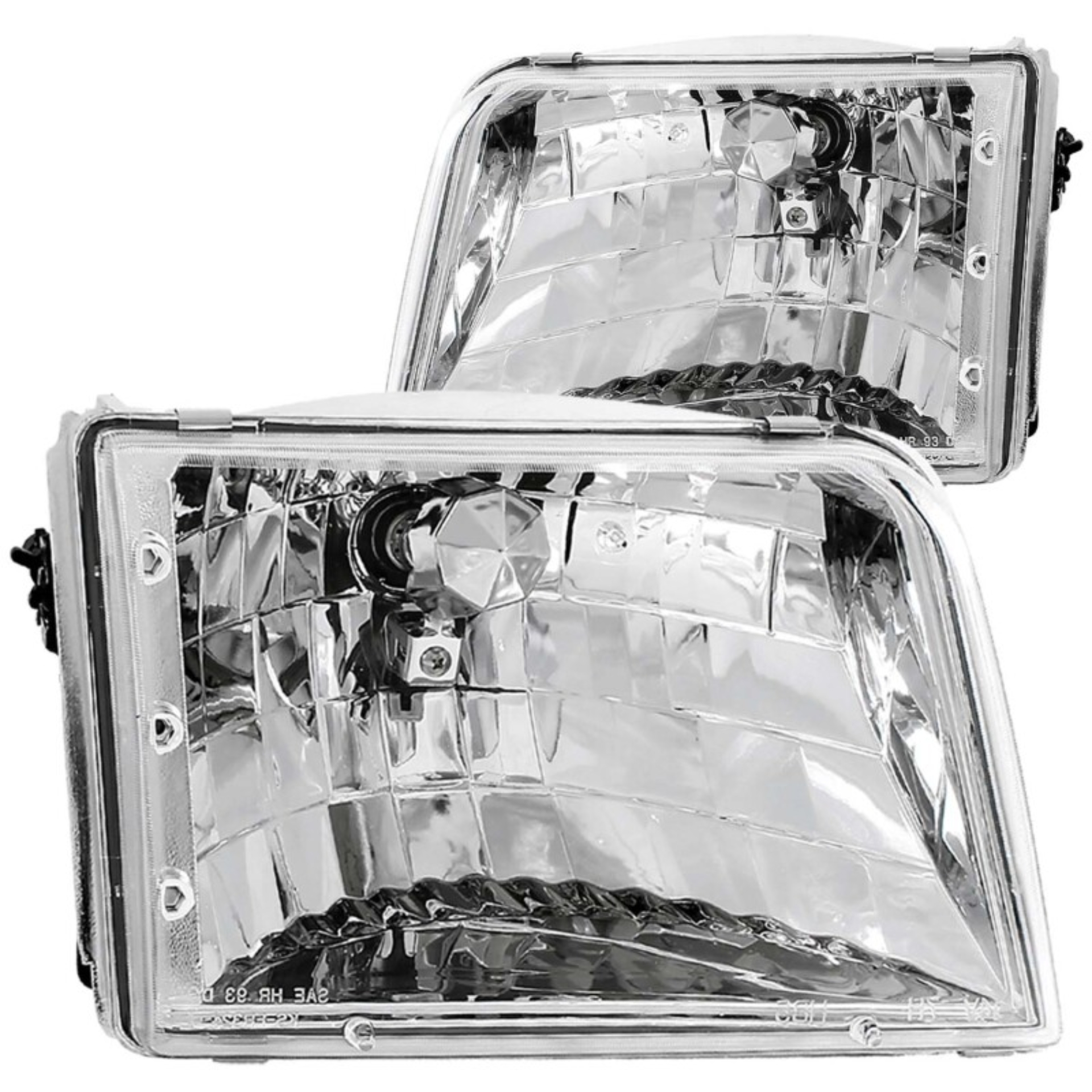 Picture of ANZO 1993-1997 Ford Ranger Crystal Headlights Chrome