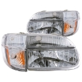 Picture of ANZO 1995-2001 Ford Explorer Crystal Headlights Chrome w/ Corner Lights 2pc