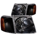 Picture of ANZO 2001-2005 Ford Explorer Crystal Headlights Black