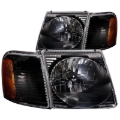 Picture of ANZO 2001-2005 Ford Explorer Crystal Headlights Black