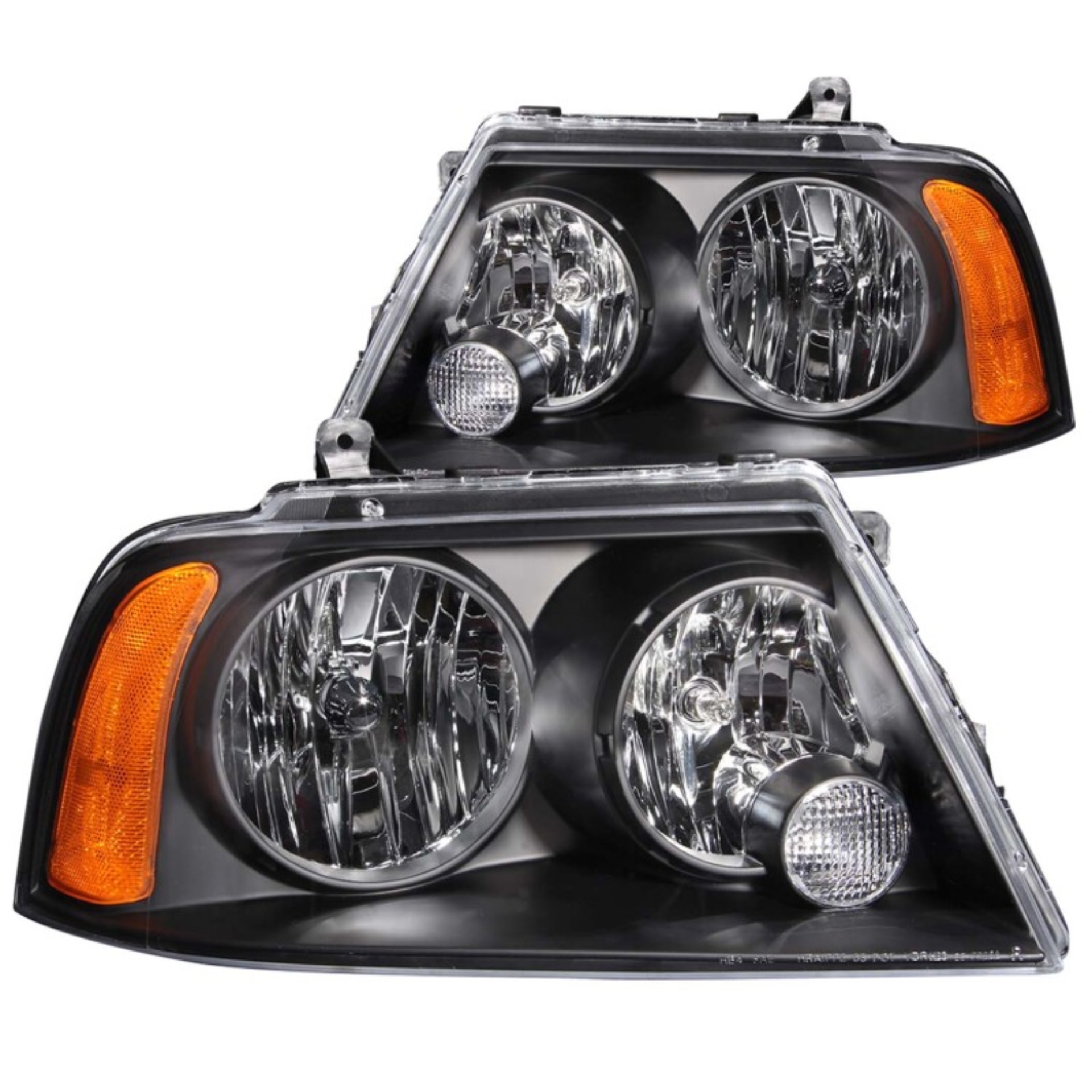 Picture of ANZO 2003-2006 Lincoln Navigator Crystal Headlights Black