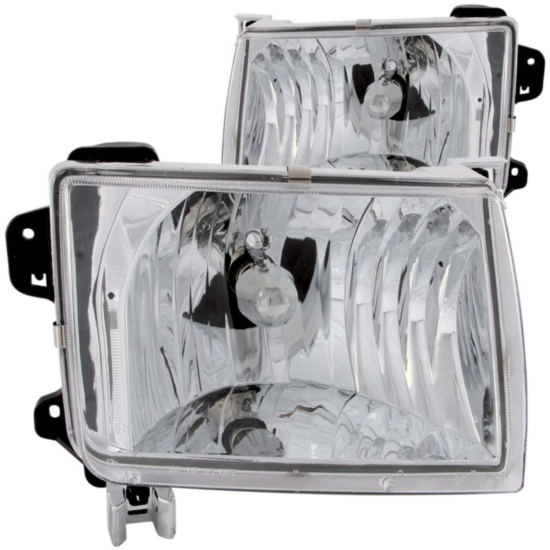 Picture of ANZO 1998-2000 Nissan Frontier Crystal Headlights Chrome