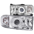 Picture of ANZO 1994-2001 Dodge Ram Projector Headlights w/ Halo Chrome