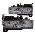 Picture of ANZO 1988-1998 Chevrolet C1500 Crystal Headlights w/ Smoke Lens