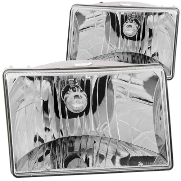 Picture of ANZO 1993-1998 Jeep Grand Cherokee Crystal Headlights Chrome