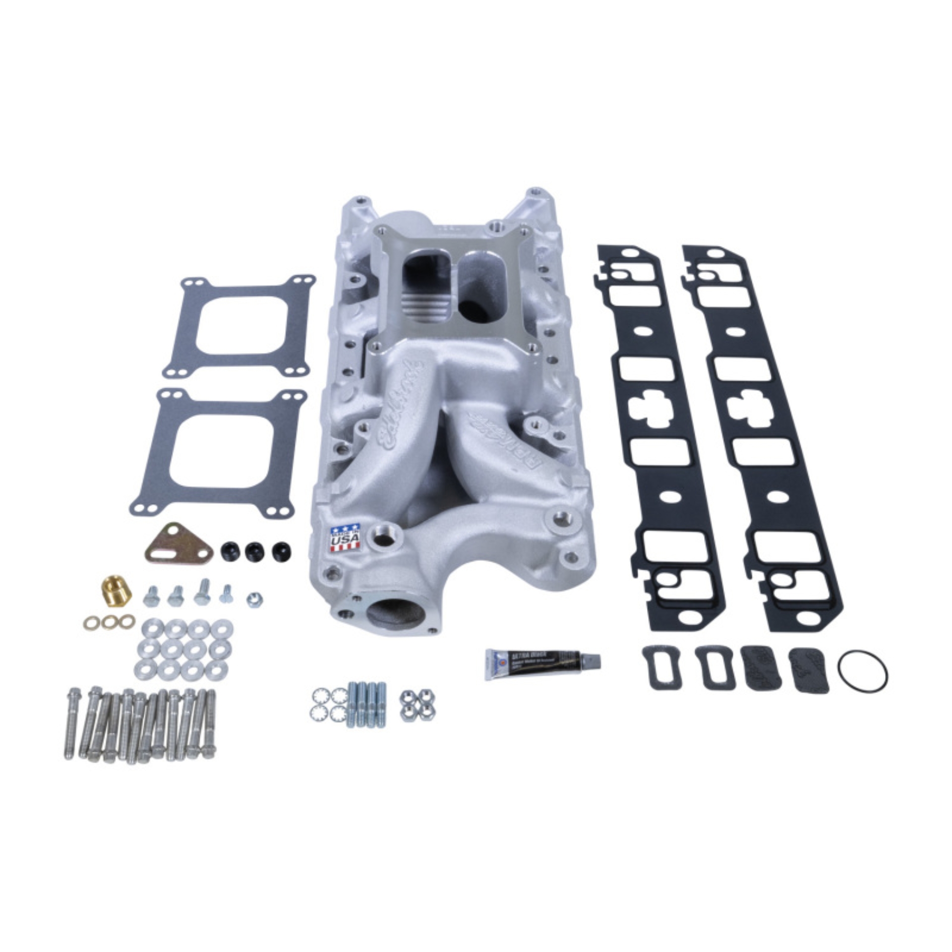 Picture of Manifold Install Kit - SB Ford RPM Air Gap 7521 w/ gaskets, bolts, studs, RTV