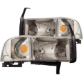 Picture of ANZO 1994-2001 Dodge Ram Crystal Headlights Chrome
